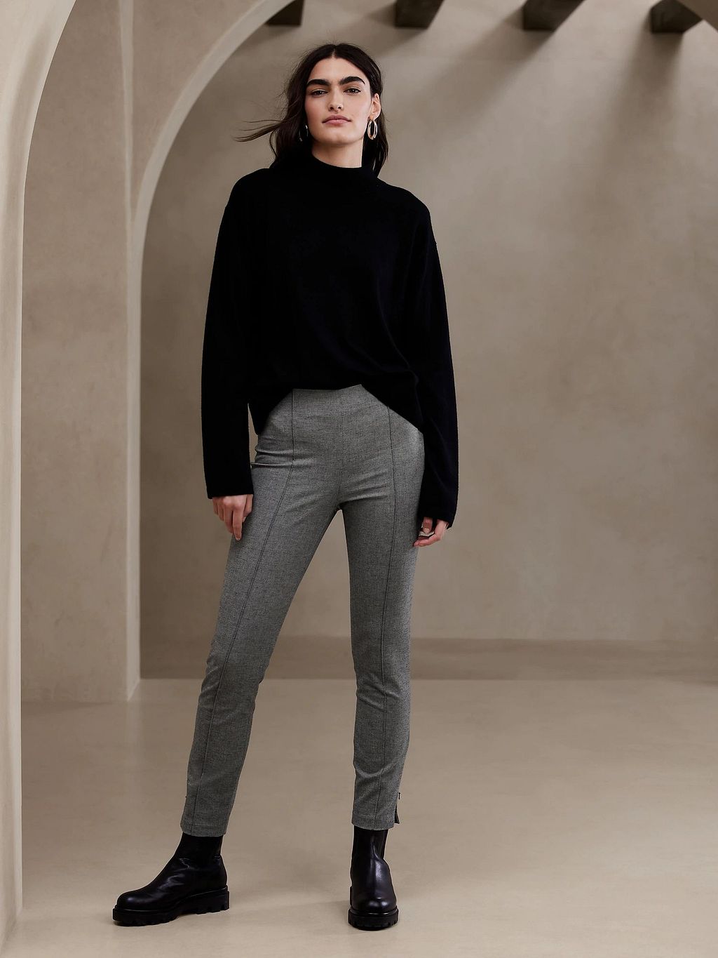 linn 別注　SALUTE PIU CASHMERE TURTLR NECK SWEATER HOMBRE ALGODÓN THERMAL TURTLENECK