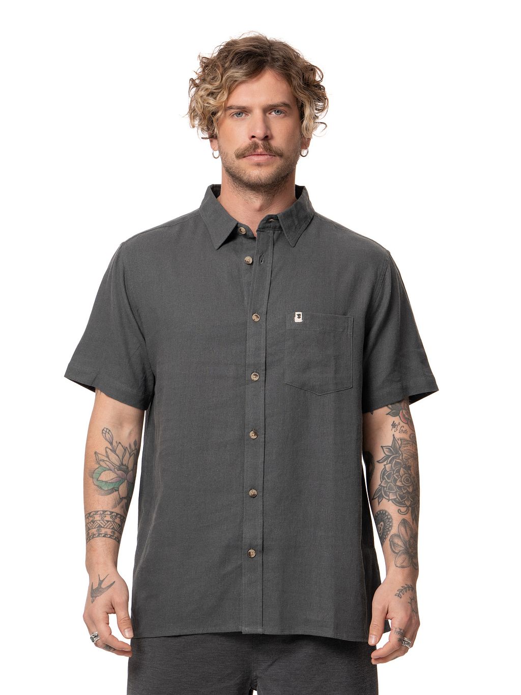 Camisa Hombre Supima Cotton Slim Non-Iron Oxford Polo Button Down