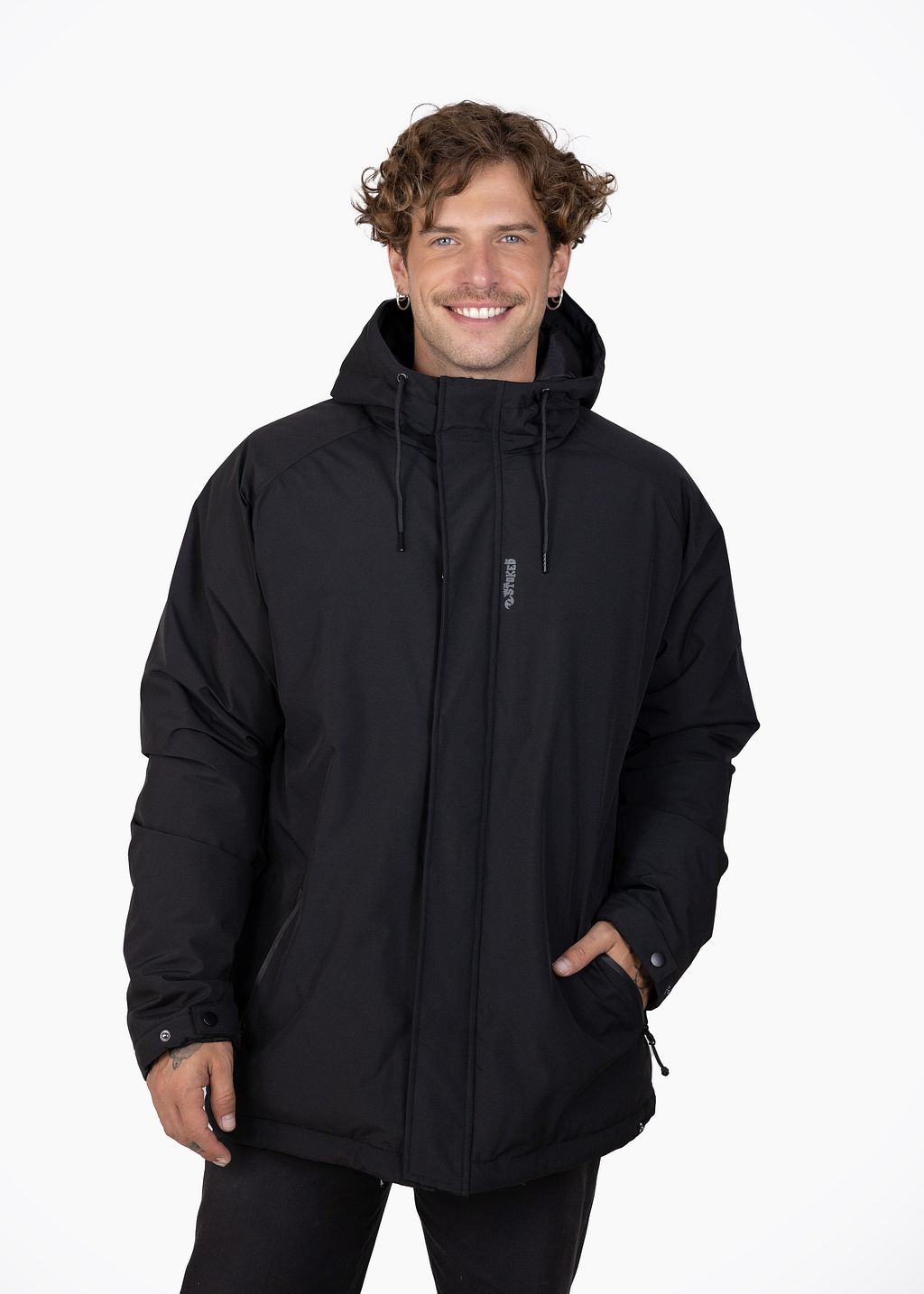Chaqueta Siklos Reciclada Kivul Hombre Negra