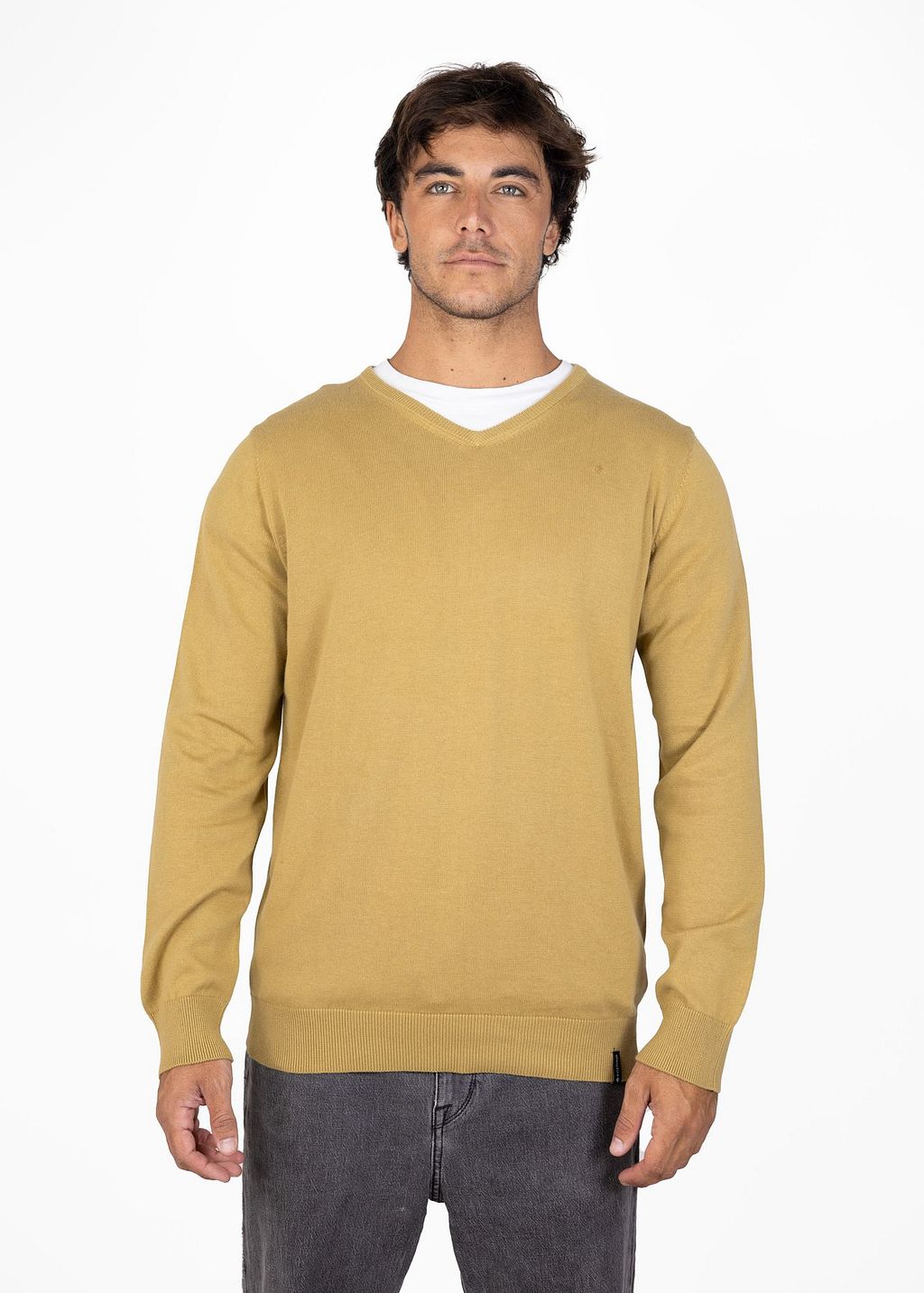 SWEATER HOMBRE SUPIMA COTTON BUTTON-FRONT CARDIGAN