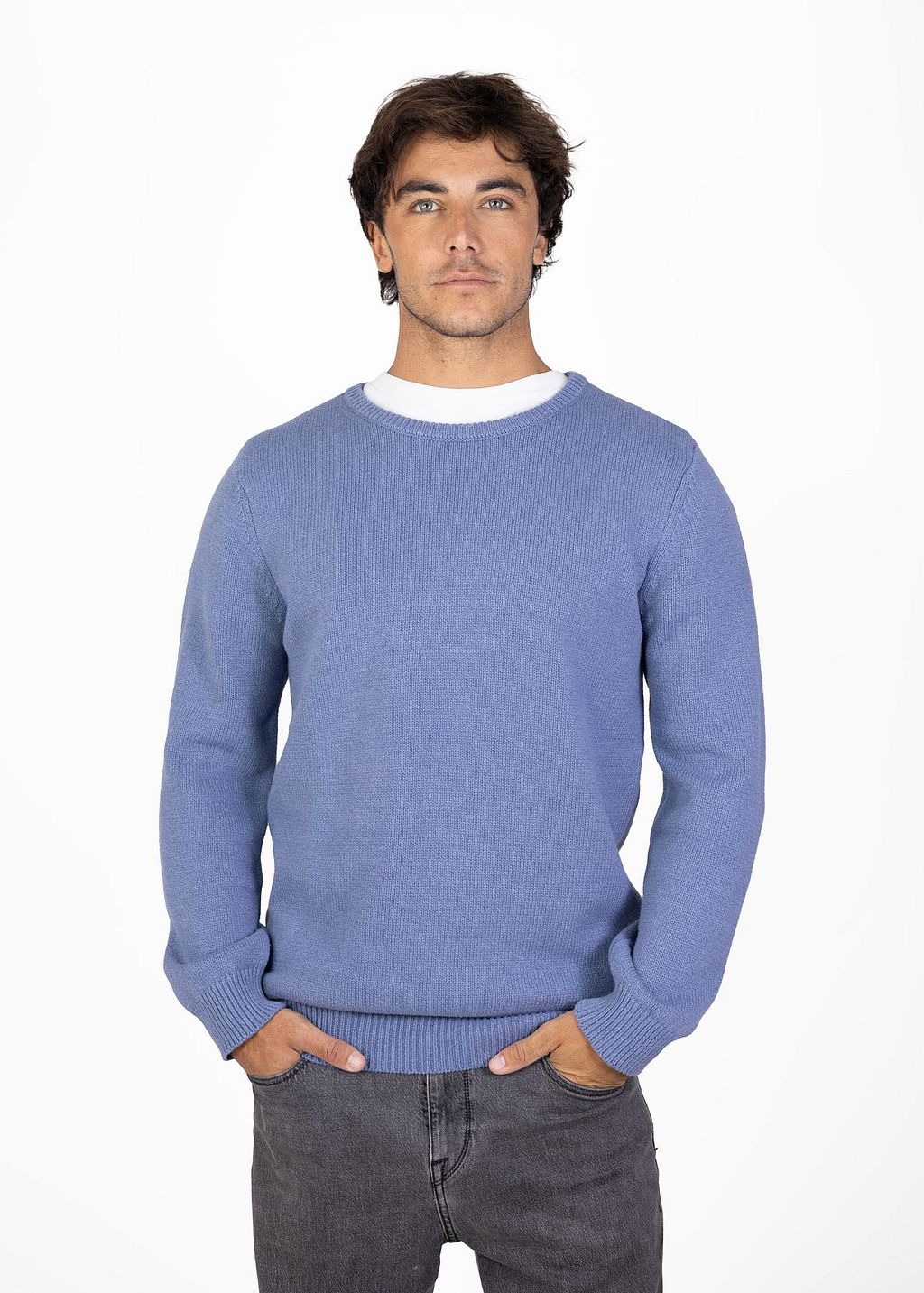 CHALECO MELANGE SWEATER HOMBRE