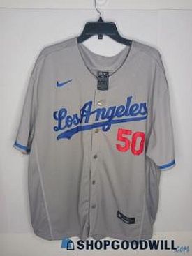 Mookie Betts #50, Los Angeles Dodgers White New Size 52 Nike Jersey