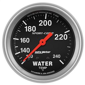 Autometer 3421 Sport-Comp 2-5/8" Mechanical Oil Pressure Gauge 0-100 Psi 