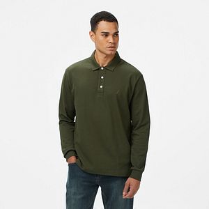 Nautica Erkek Mavi Classic Fit Uzun Kollu Polo Yaka T-Shirt