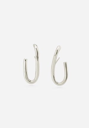 Oval Link Earrings STERLING SILVER OS