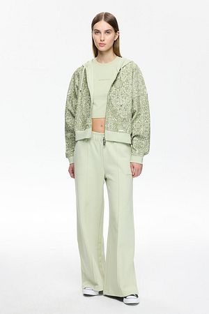 Regular Fit Kırmızı Renkli Kadın Fermuarlı Kapüşonlu Sweatshirt