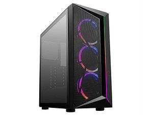  Cooler Master HAF 500 White PC Case: Mid-Tower, 2 x 200mm  Pre-Installed ARGB Fans for High-Volume Airflow, Rotatable 120mm GPU Fan,  Versatile Options, Tempered Glass Side Panel, Removeable Top : Electronics