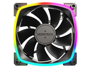 Montech AX140 PWM 140mm ARGB Fan - Black | Case Fans & LED Lighting