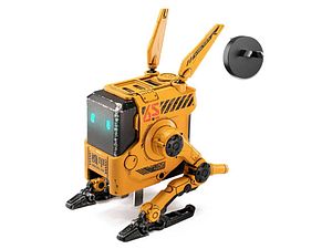 GravaStar Mars Pro RGB Bluetooth Speaker - War Damaged Yellow
