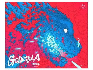 Arbiter Studio Godzilla 2.0 Lunar Speed Glass Mousepad Shipwreck