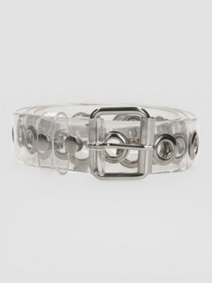 Clear Grommet Buckle Belt