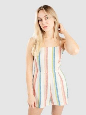 Venoce Stripe Romper Jumpsuit