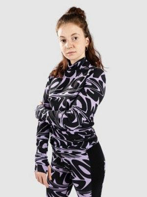 Merino Cascade Flex Mock Neck Base Layer Top