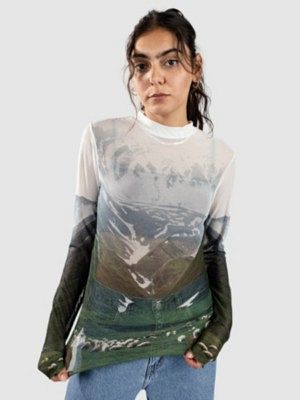Mesh Layer Long Sleeve T-Shirt