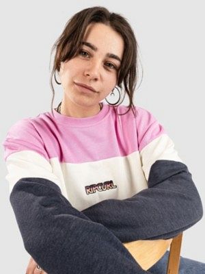 Las Dalias Colourblock Crew Sweater
