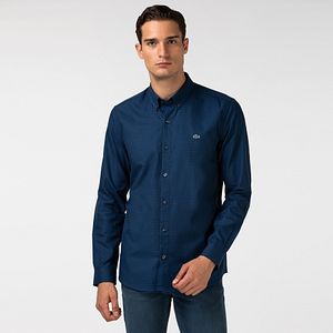 Lacoste Erkek Slim Fit Lacivert Gomlek Ch6122 423 Lacoste