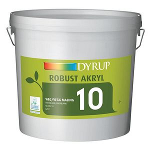 Dyrup Robust Væg Akryl 10 Hvid 10 L