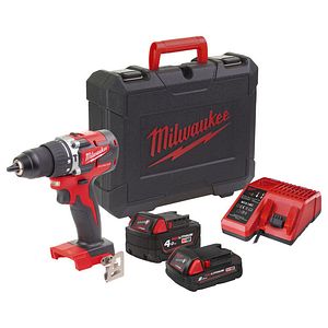 Milwaukee M18 CBLPD-422C 18V Slagboremaskine 1x4.0 + 1x2.0 Ah Inkl. Kuffert