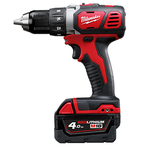 Milwaukee M18 BDD-403C 18V bore-/skruemaskine 3x4.0 Ah batteri og lader