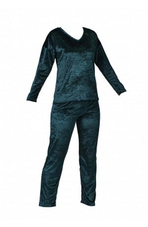 Bayan Fermuarli Kadife Pijama Takimi Mby1523 01 Bordo Sefamerve