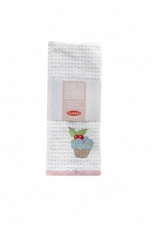 Hobby Candy 40x60 2 Li Mutfak Havlusu Beyaz 3 01 Kahverengi Sefamerve