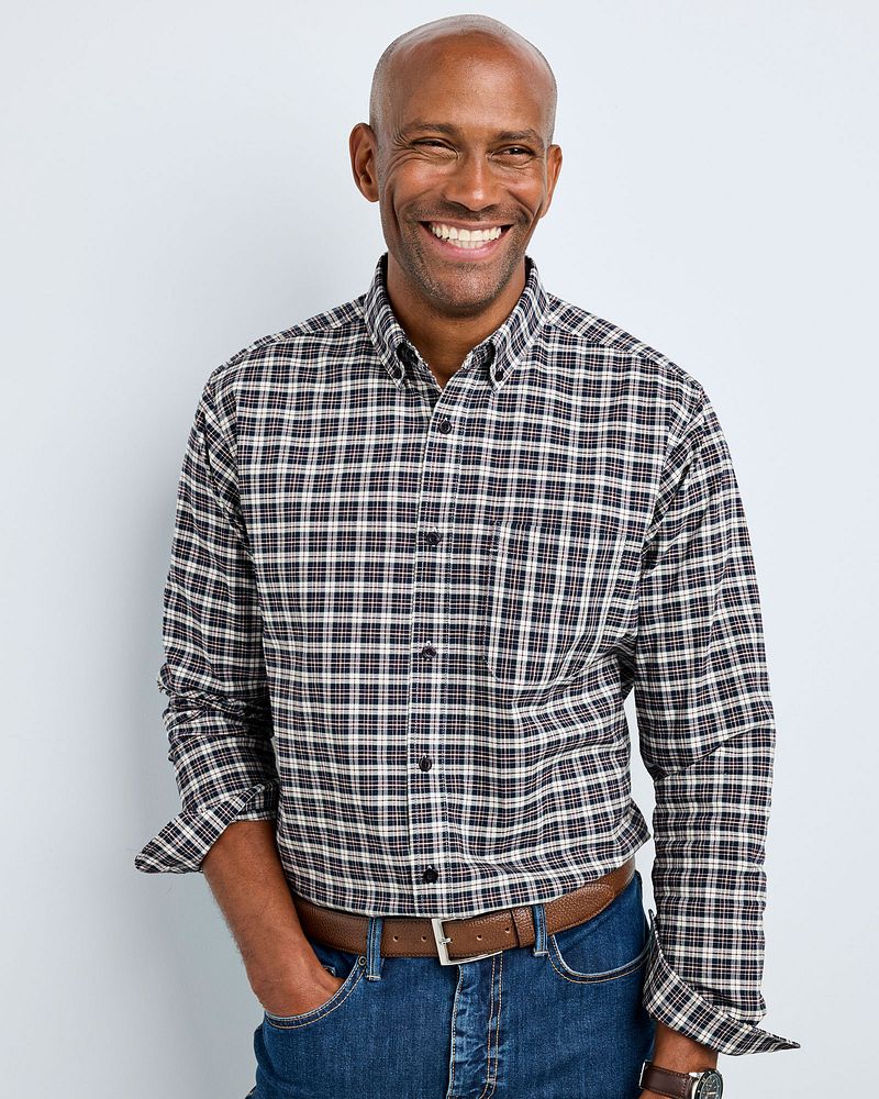 Signature Long Sleeve Brushed Oxford Check Shirt