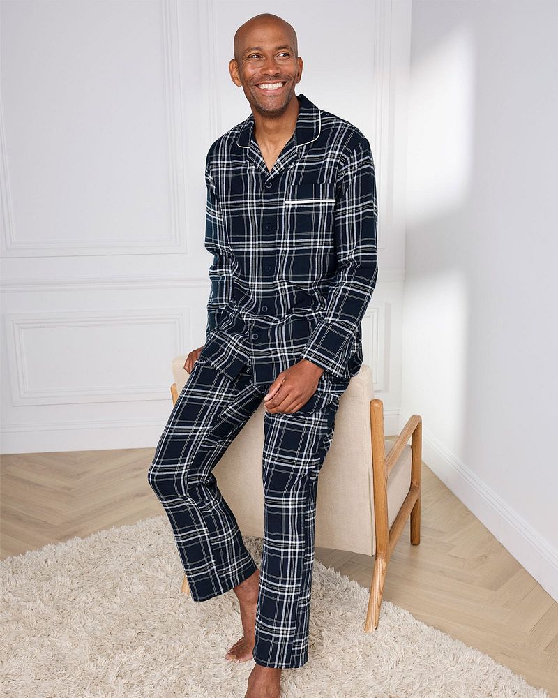 Brushed Cotton Long Sleeve PJ Set
