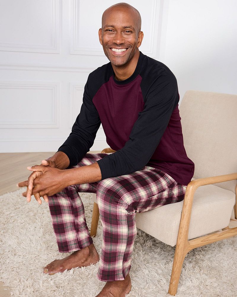 Crew Neck Raglan Sleeve PJ Set