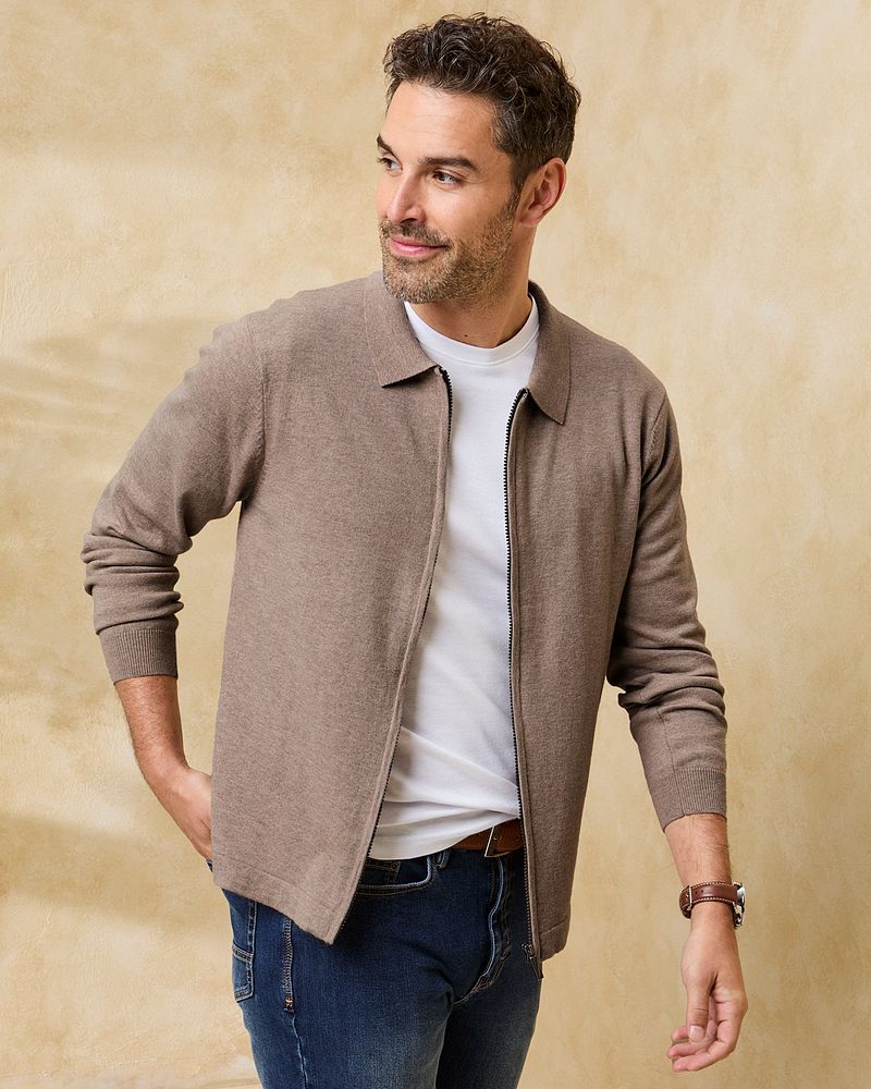 Luxury Merino Zip Through Cardigan